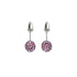 Flamingo Crystal | .925 Sterling Silver | Mini Kikiballa Earrings